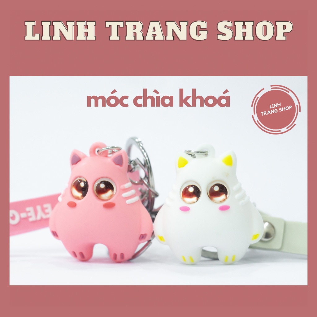 Móc chìa Khoá Mèo Cute, Móc Khoá Keychain Mèo Dễ Thương