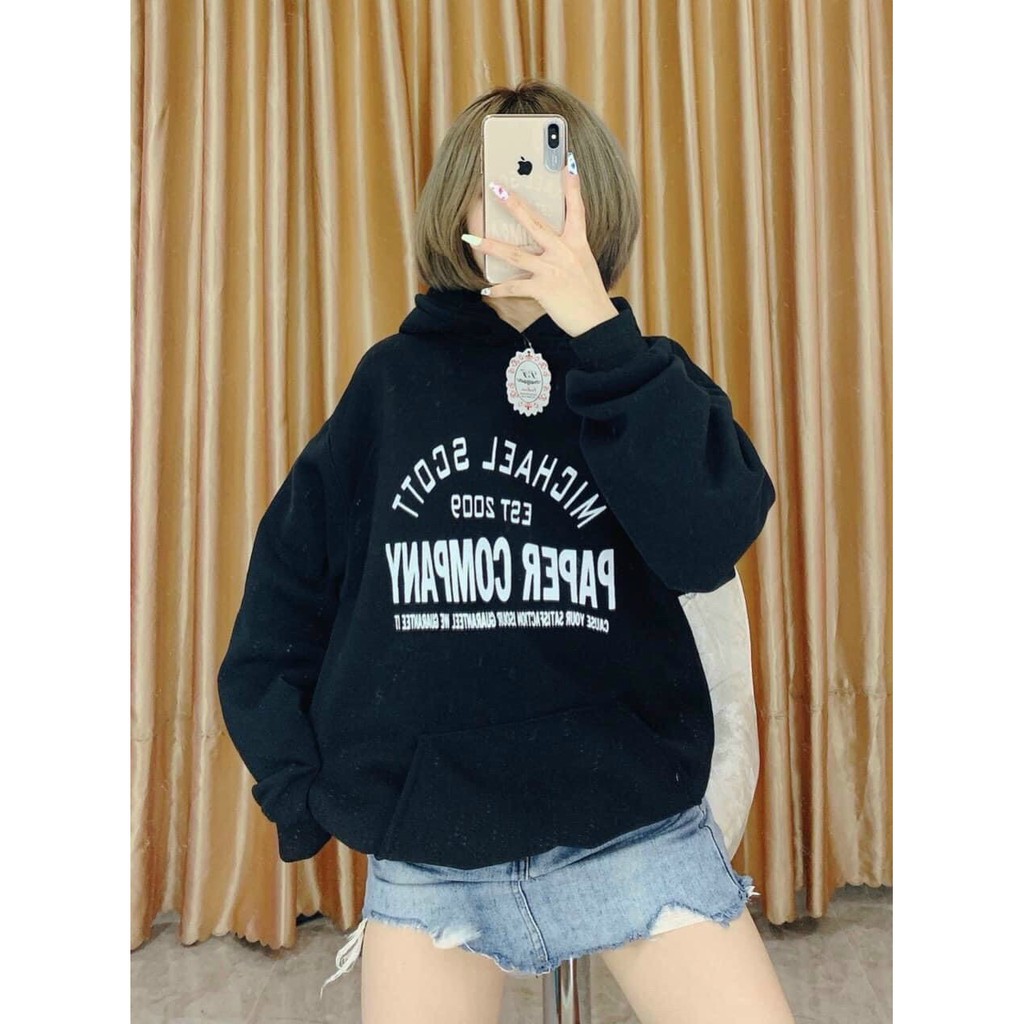Áo hoodie form rộng phong cách Hàn Quốc năng động cho cặp đôi