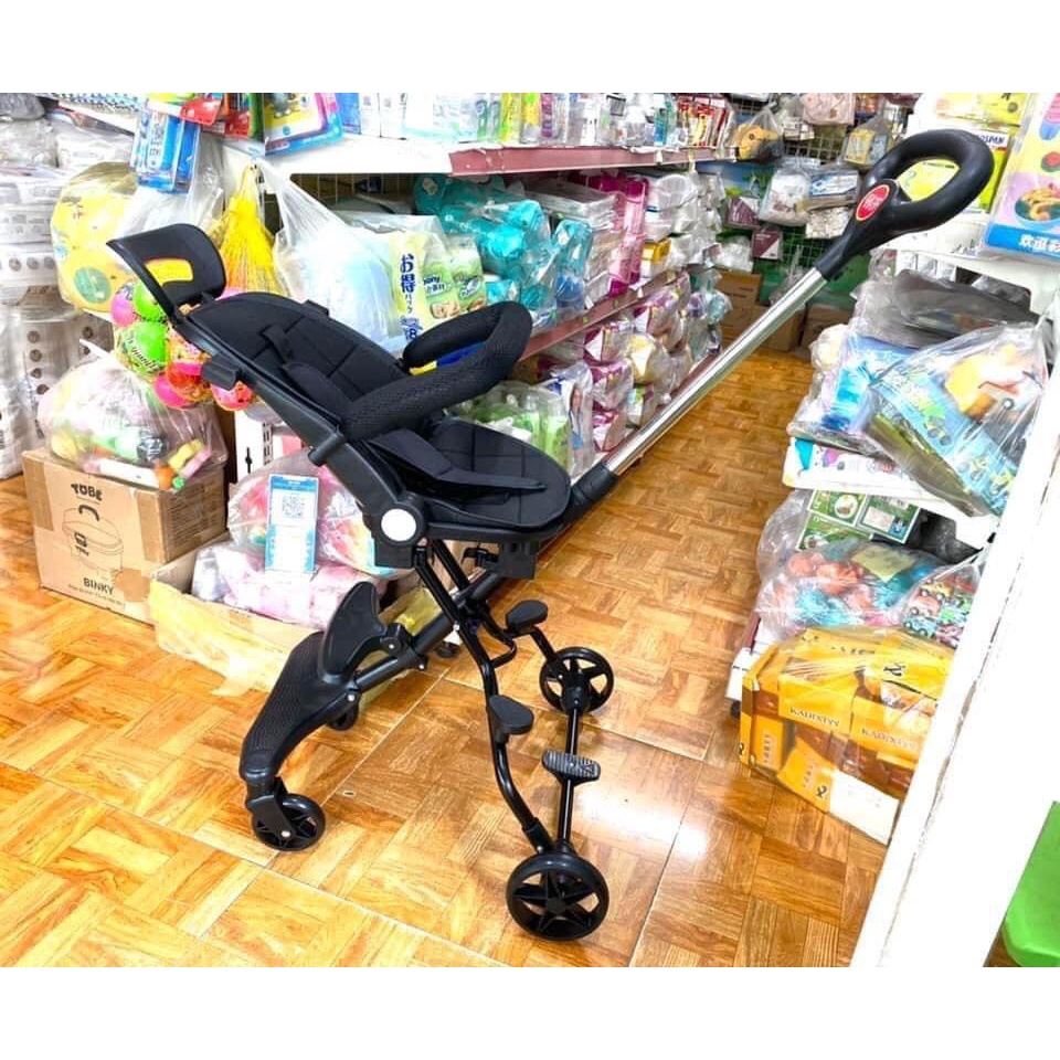 Xe Đẩy Gấp Gọn,Xe Đẩy 2 Chiều Gấp Gọn ,Ngả Tựa Lưng 3 Chế Độ M8 Full Phụ Kiện
