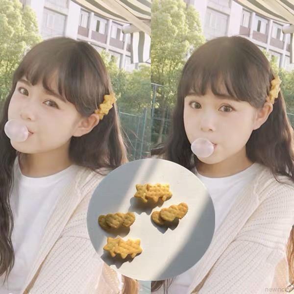 Kẹp tóc hình bánh quy đáng yêu cho bé gái