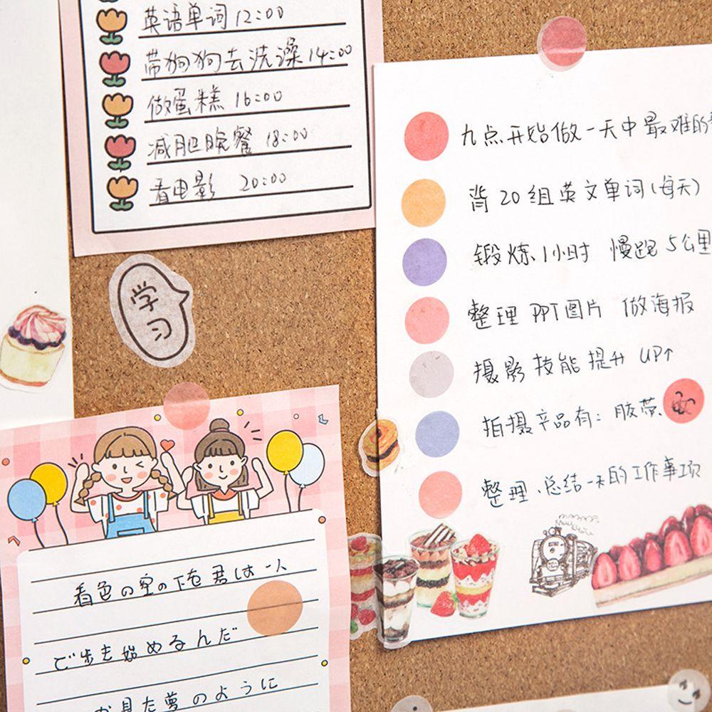 ELEGANT Miếng Dán Trang Trí Album Ảnh / Điện Thoại / Sổ Tay Hình Tròn Họa Tiết Chấm Bi Độc Đáo DIY