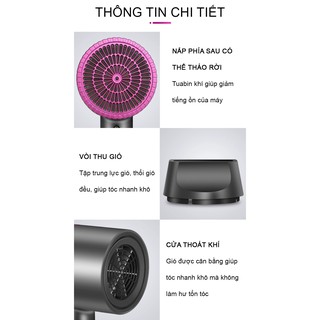Máy sấy tóc mini gấp gọn Bedabenc tạo kiểu chuyên nghiệp công suất lớn FAMAHA