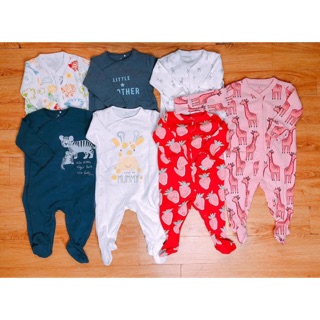 Body sleep suit/ Bộ áo liền quần cho bé made in cambodia xuất dư mẫu ngẫu nhiên