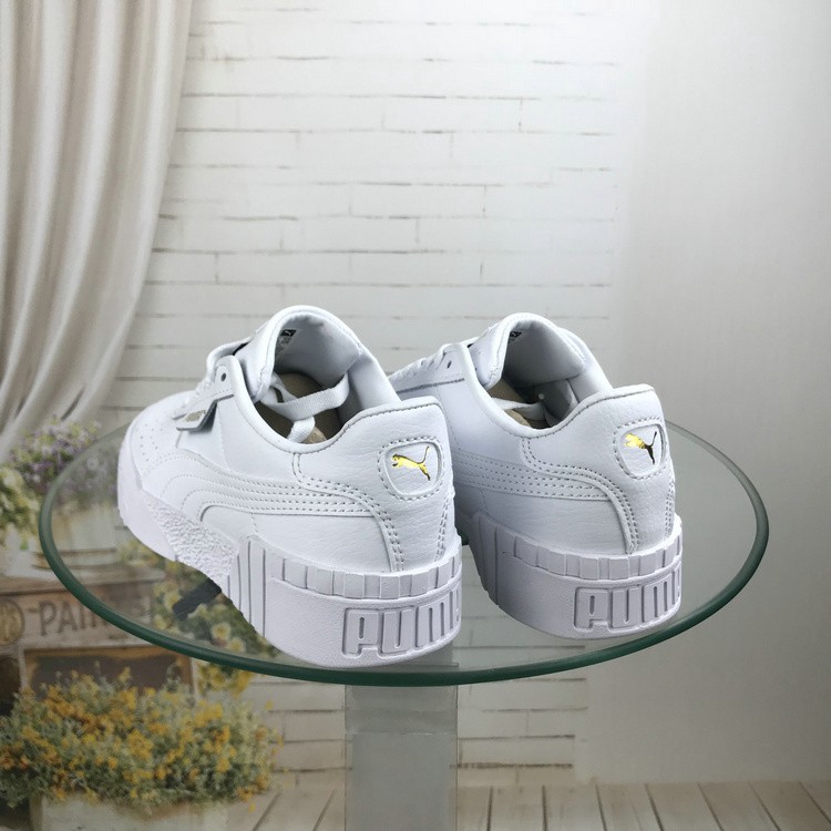 (factory Outlet) Giày trắng nữ đế dày Puma giày Cali toàn màu trắng