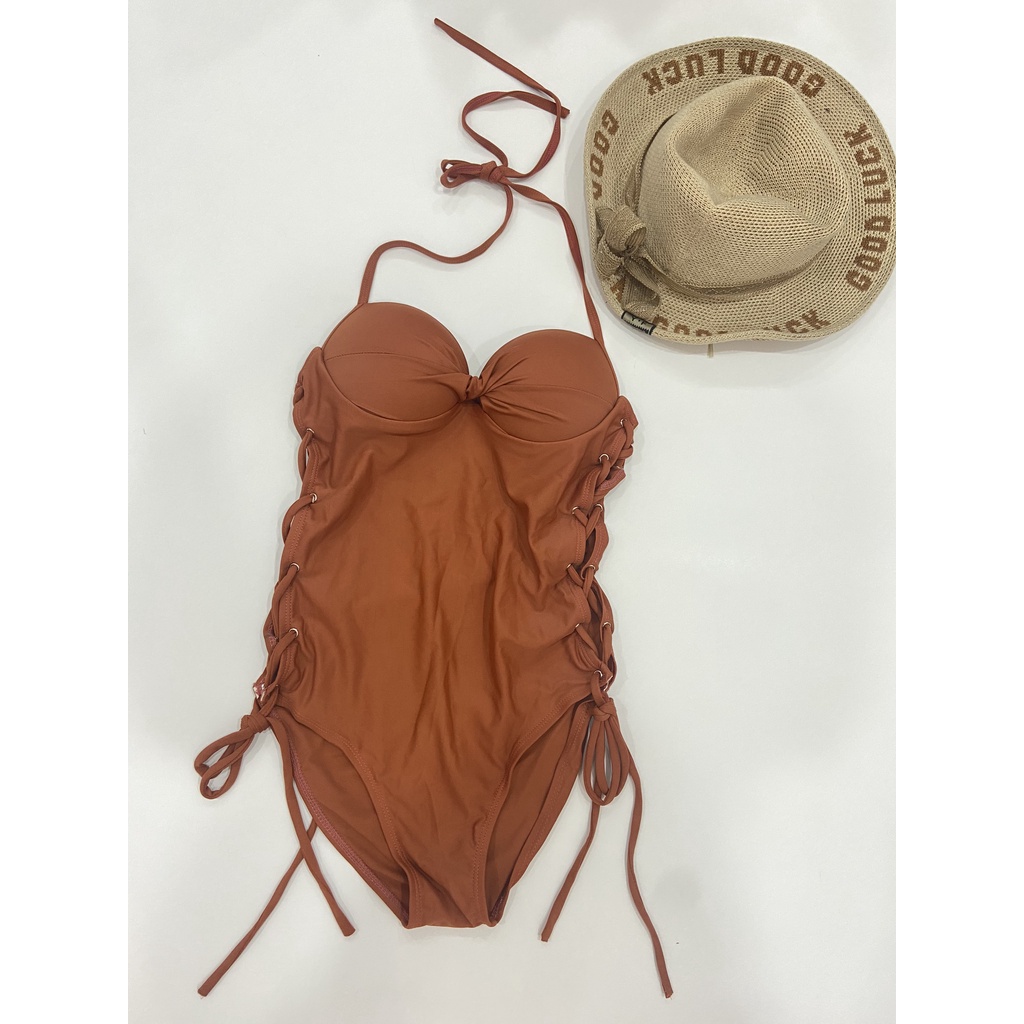 Bikini, Đồ Bơi Đi Biển Thân Liền Đan Hai Bên Hông Secxy ODERI LT-016