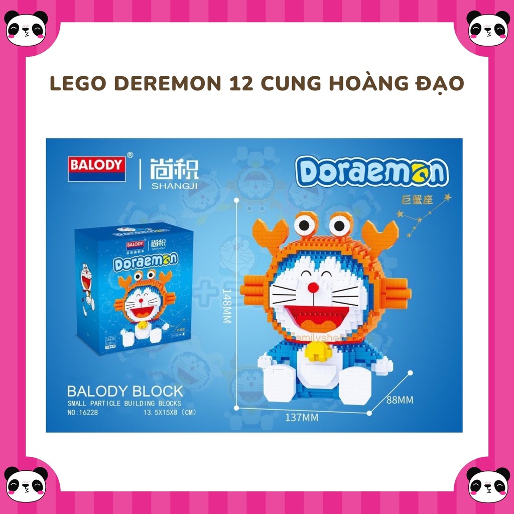 Lego Doremon 12 Cung Hoàng Đạo - Đồ Chơi Lego Cung Hoàng Đạo Hình Doraemon làm đồ chơi, làm quà tặng