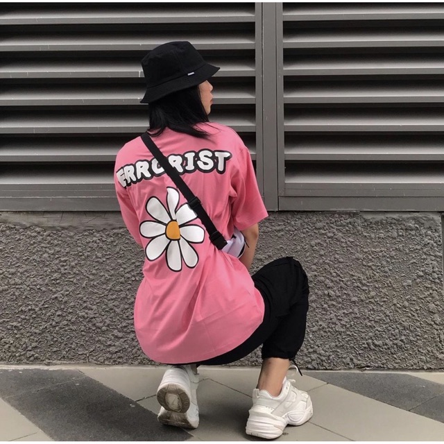 [Unisex] Áo thun tay lỡ dáng rộng unisex - hoa cúc errorist