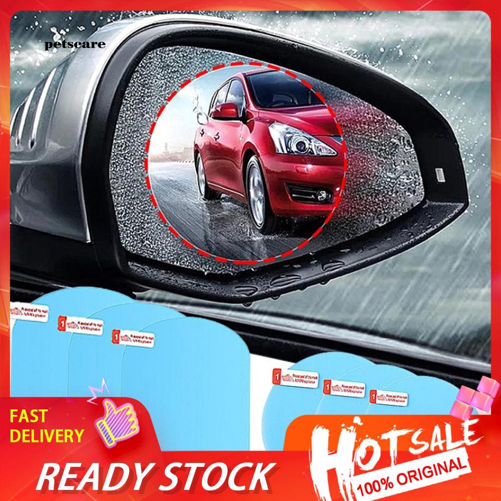 Bộ 2 Miếng Dán Bảo Vệ Kính Chiếu Hậu Xe Hơi Chống Sương Mù / Mưa Tiện Dụng