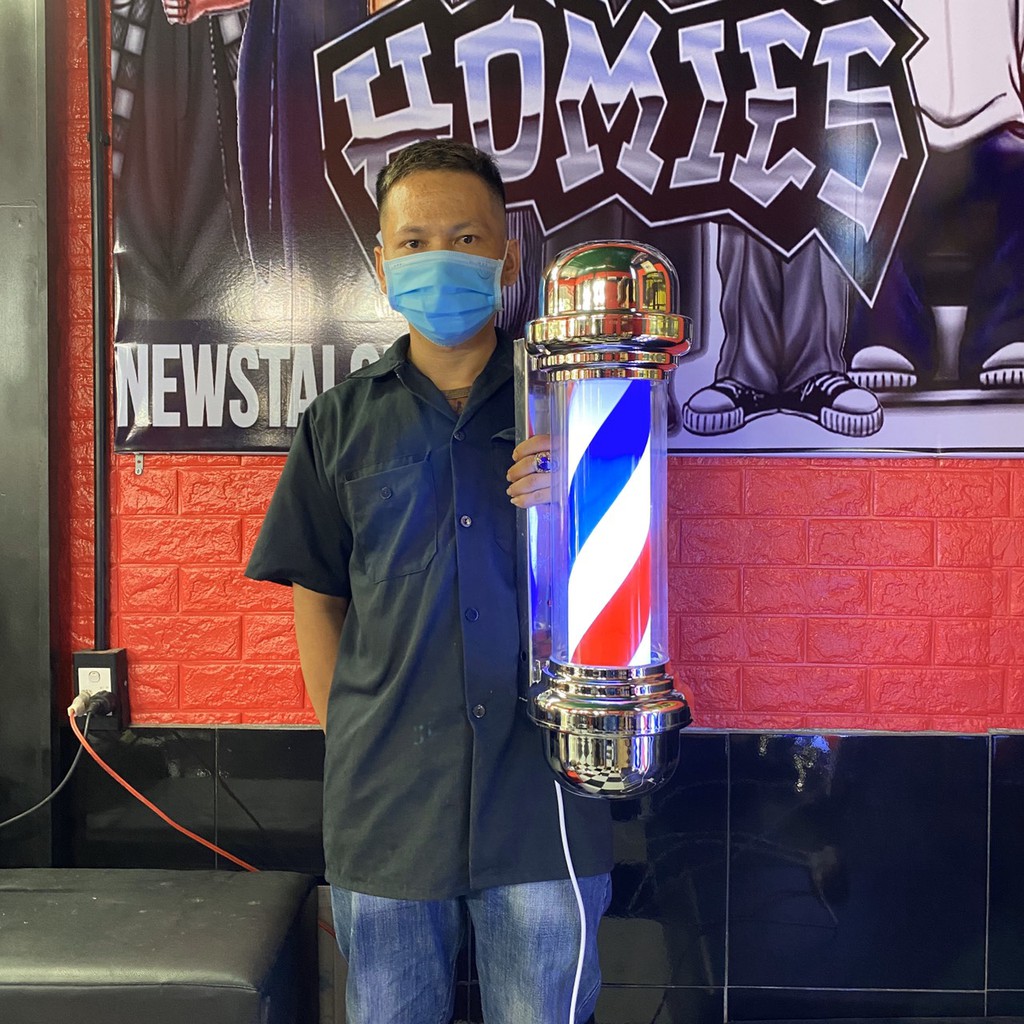 Đèn barber pole ngắn