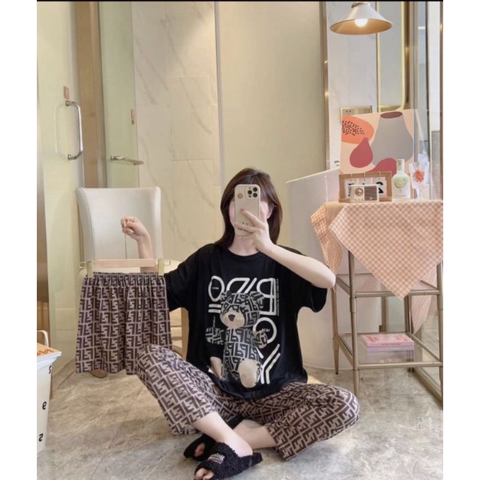 Set bộ thun cotton QC - 3 chi món