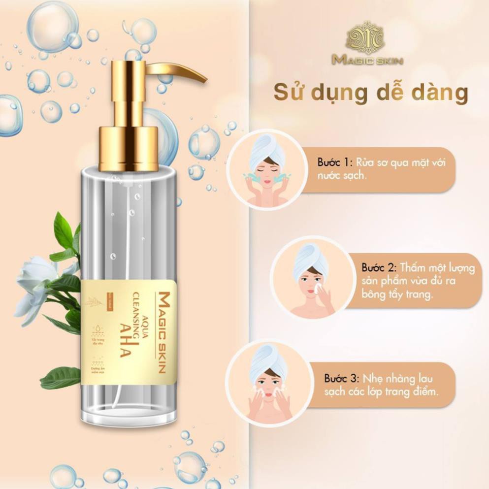 Nước Tẩy Trang Magic Skin Aqua Cleansing Aha ✔ CHÍNH HÃNG