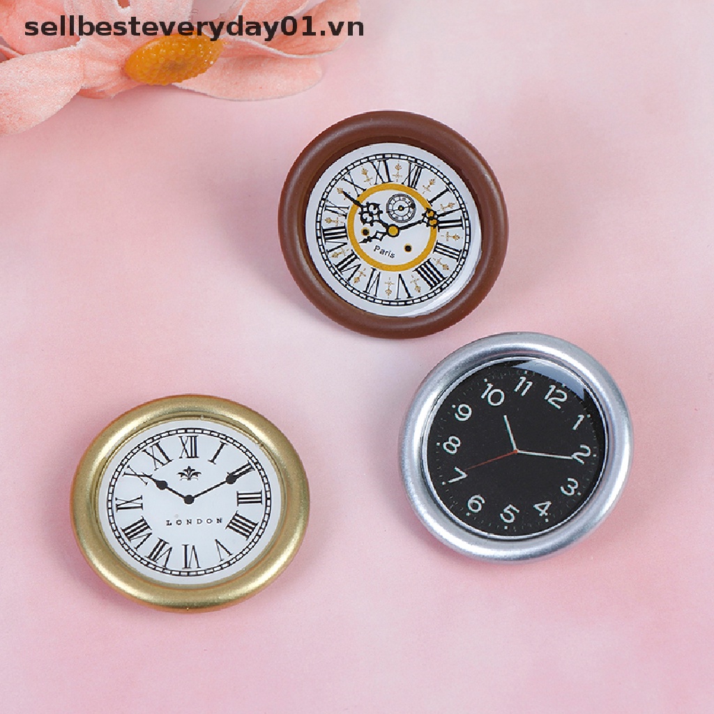 Đồng Hồ Treo Tường Mini Tỉ Lệ 1: 12 Trang Trí Nhà Búp Bê