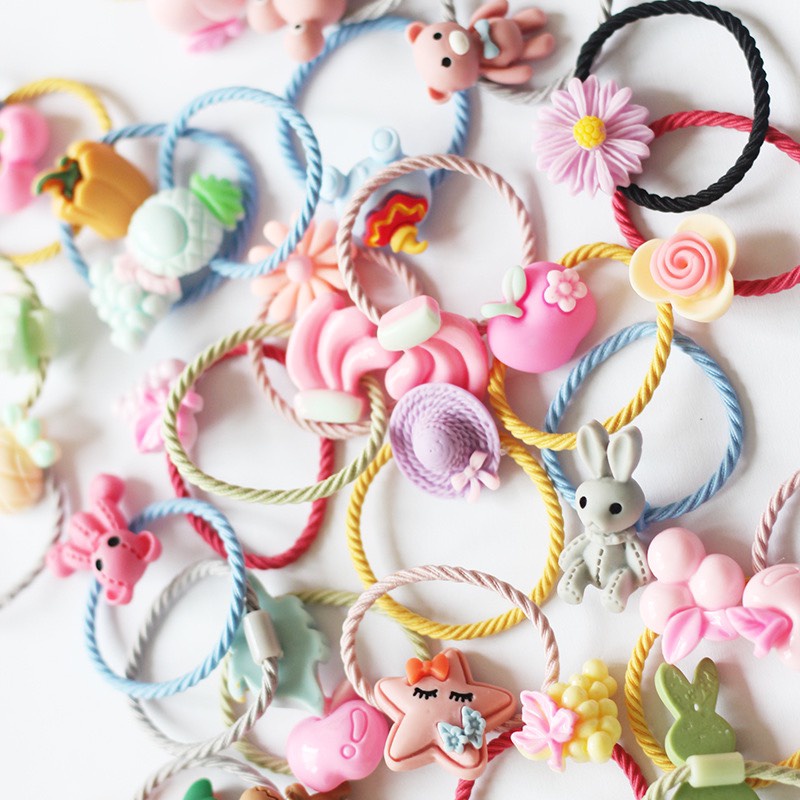 Dây Cột Tóc Dây Buộc Tóc Cute Giá Rẻ Giao Hình Ngẫu Nhiên Xinh Xắn Dễ Thương