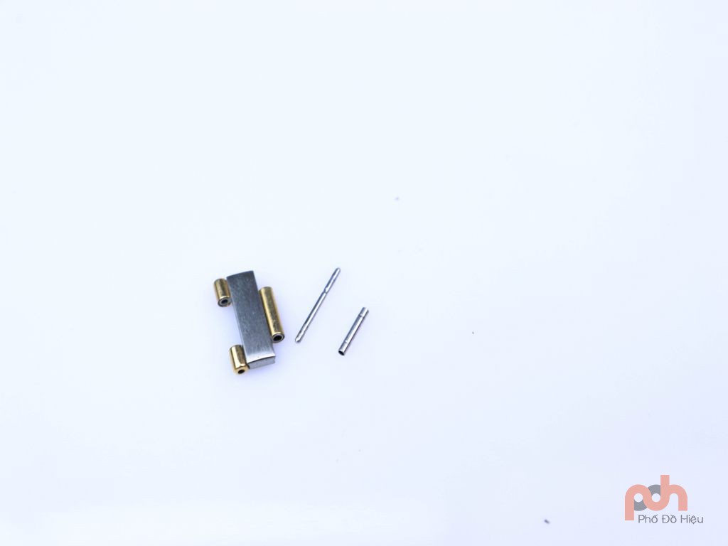 Mắt dây đồng hồ nữ Omega chính hãng dòng Contellation thép trắng + vàng 18k size 14 mm