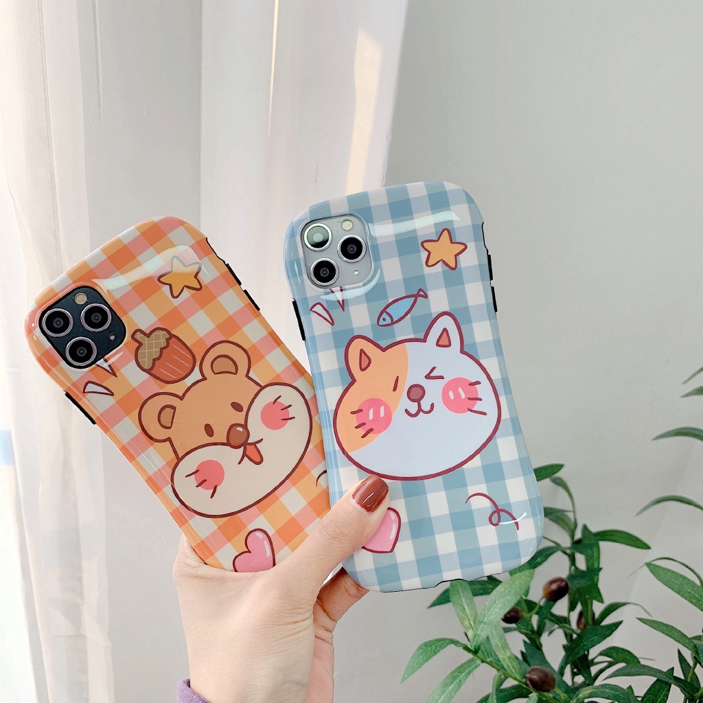 Ốp Điện Thoại Họa Tiết Chó Mèo Xinh Xắn Dành Cho Iphone 11 Pro X Xr Xs Max I 8 I 7 I 6 6s Plus
