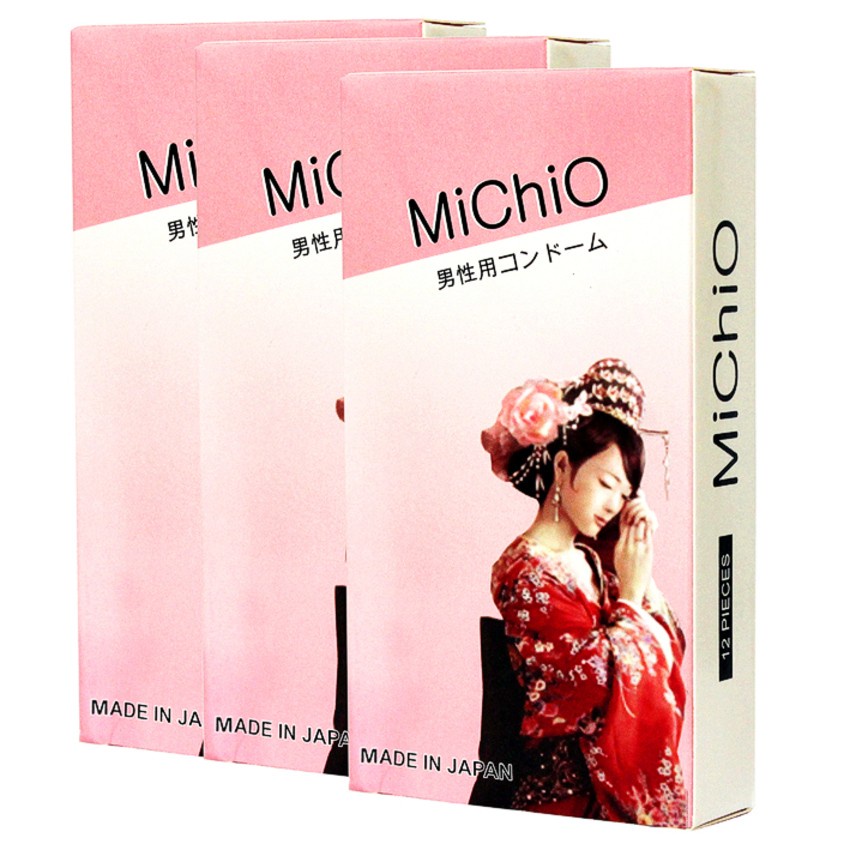 Bao cao su Gân gai siêu mỏng MichiO - Nhật Bản - hộp 12 bao
