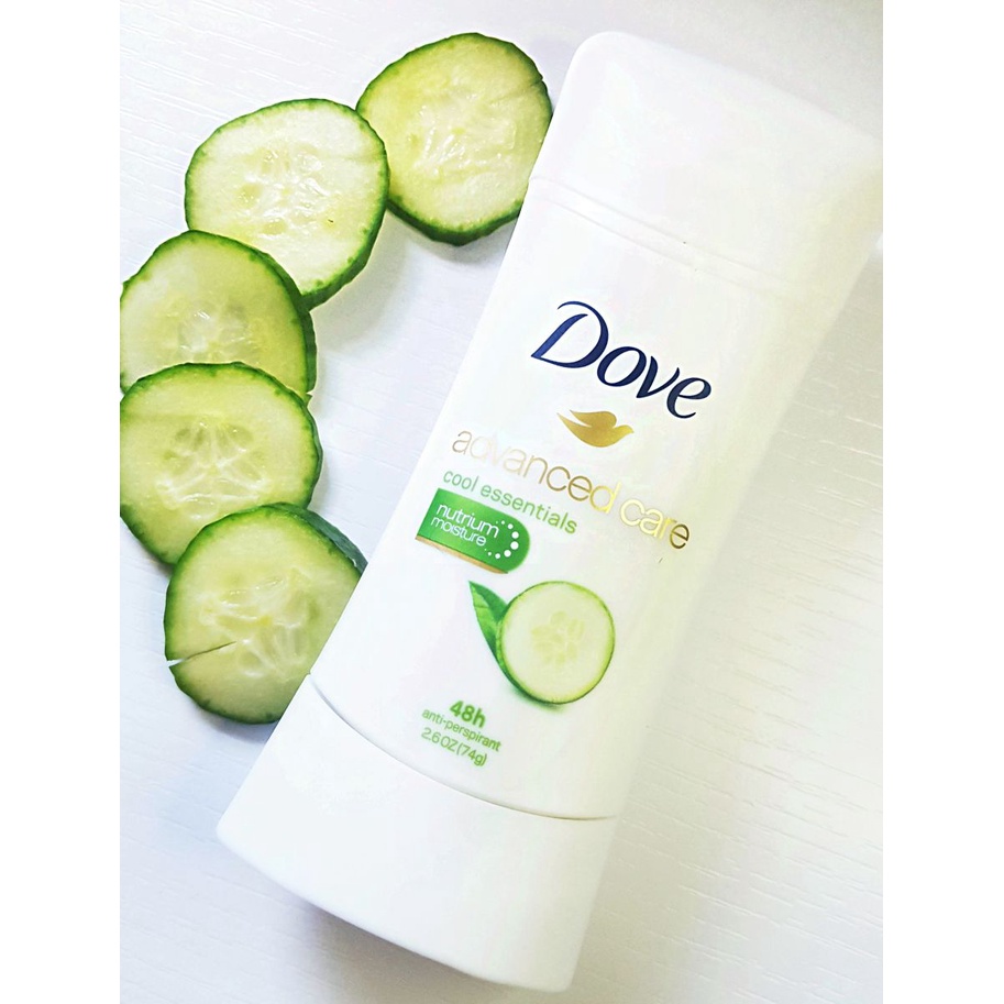 Lăn khử mùi Dove Advanced Care 48h dạng sáp giúp dưỡng trắng và làm mềm vùng da dưới cánh tay