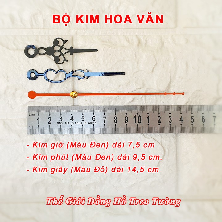 Máy Đồng Hồ Treo Tường KIM NHẢY WELLGAIN HQ Cao Cấp – Bộ KIM Tự Chọn – Pin Tiểu AA Vỏ nhôm - Bảo Hành 1 Năm