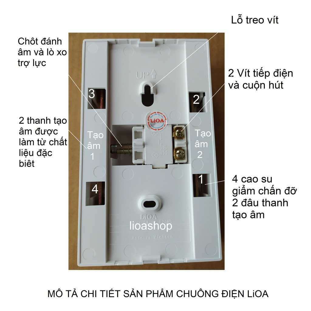 Hộp Chuông Điện Và Nút Bấm Chuông LiOA