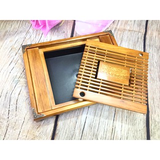 khay ấm chén gỗ