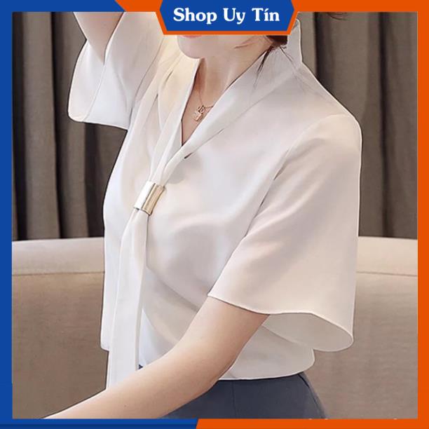[Hàng Cao Cấp] -  Áo Kiểu Nữ Tay Loe Xinh Đẹp | BigBuy360 - bigbuy360.vn