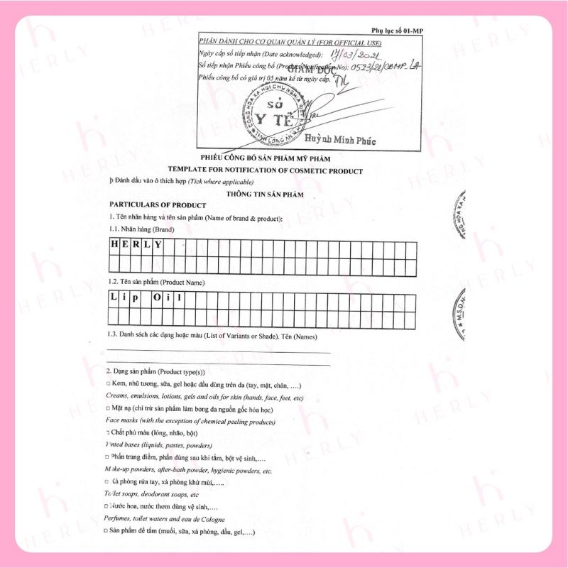 Thanh lăn làm hồng môi HERLy Lipoip