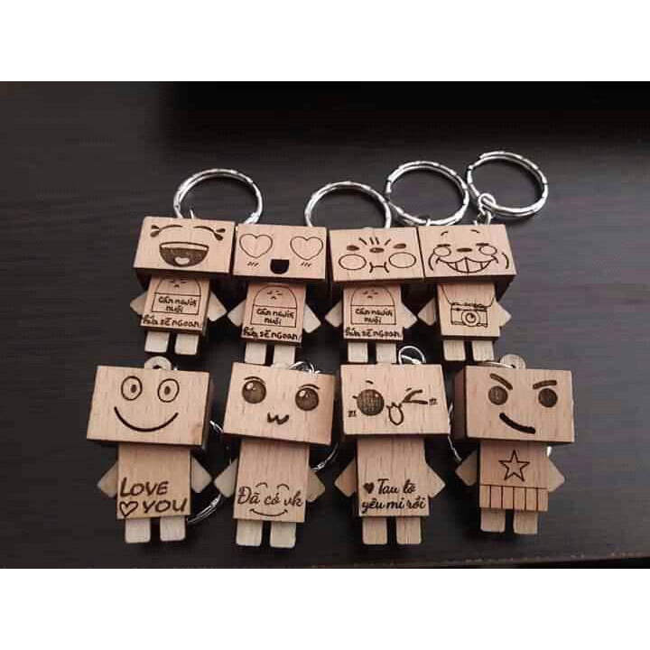 Móc Khóa Chipi Khắc Chữ Theo Yêu Cầu - Quà Tặng Cực Cute