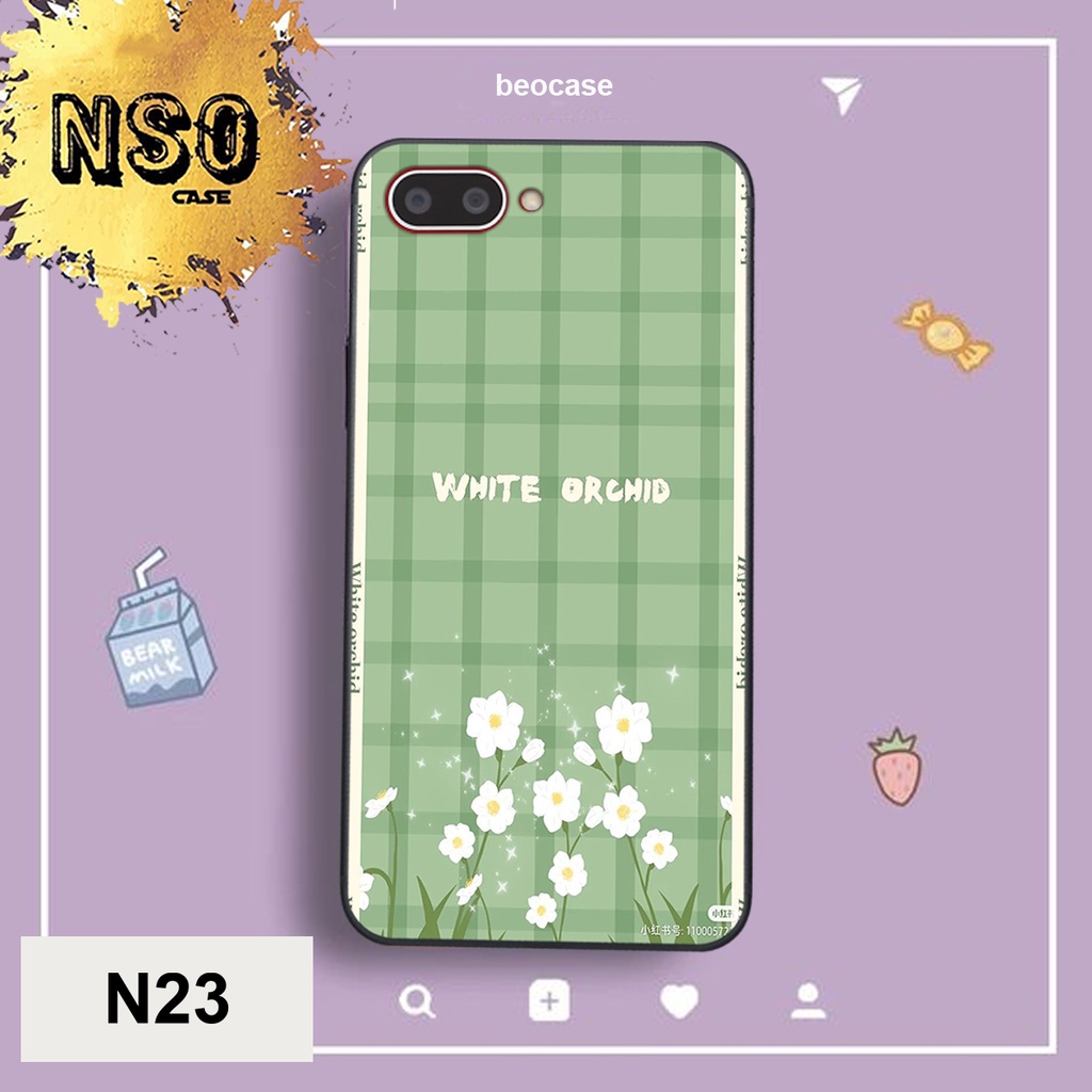 Ốp lưng Oppo A3/A1k in hình họa tiết hoa lá đơn giản đẹp