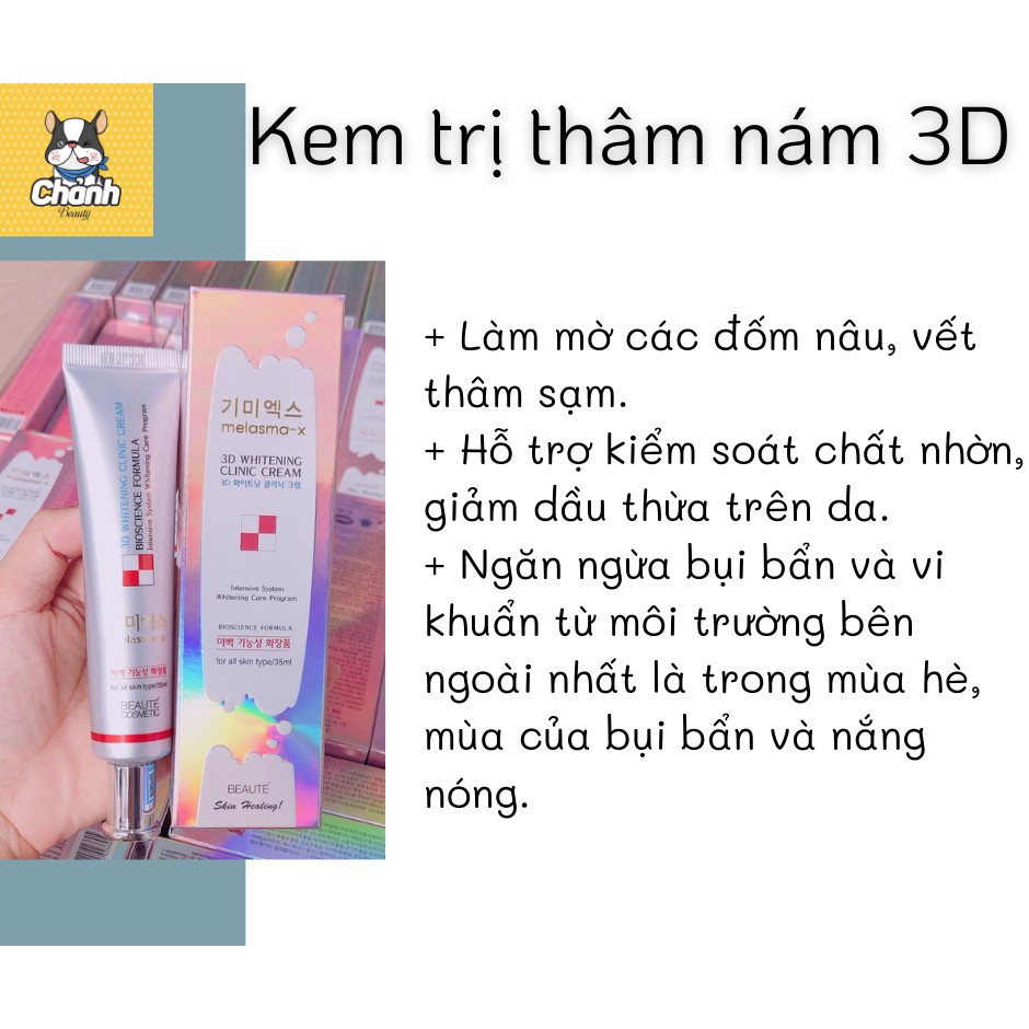 Một Tuýp Kem Nám Melasma 3D Whitening