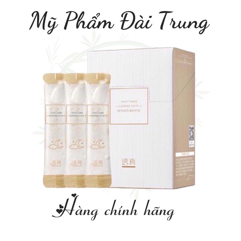 Gói lẻ mặt nạ ngủ yeast shine dưỡng sáng mịn da lucenbase 4ml