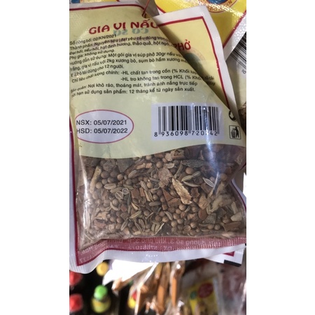 Gia vị nấu súp phở kim nga 30gr X 10 gói