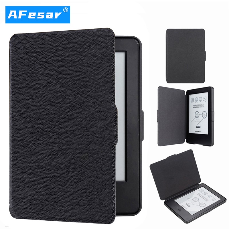 Bao Da PU Máy Tính Bảng Nắp Lật Nam Châm Thông Minh Cho Kindle 7th Generation WP63GW Kindle Basic 2014
