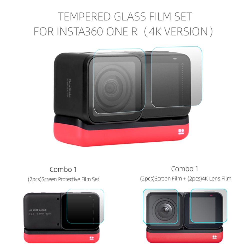 Kính Cường Lực 9h Chống Trầy Bảo Vệ Màn Hình Cho Insta360 One R
