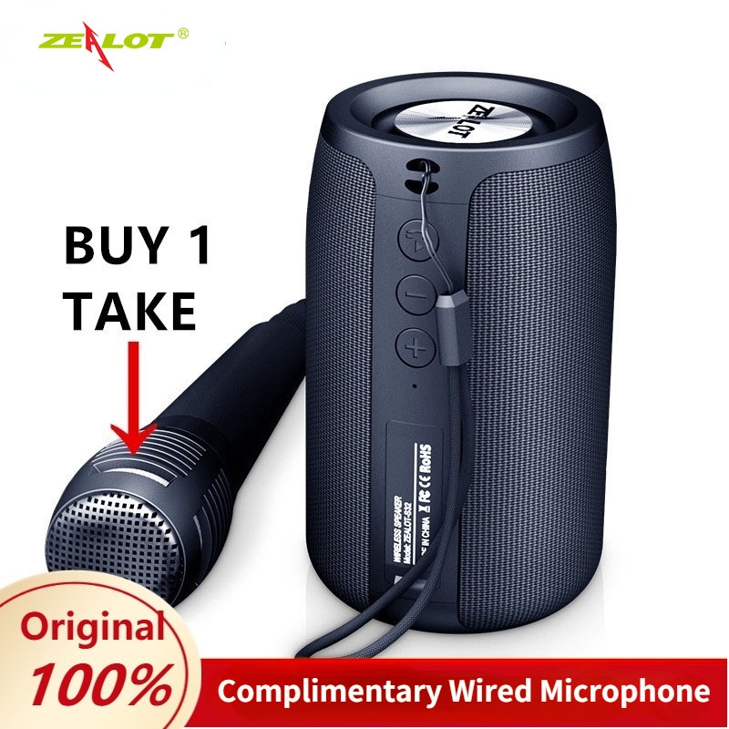 Loa Bluetooth ZEALOT S32D 1 Micro Chuyên Dụng Cho Các Hoạt Động Ngoài Trời