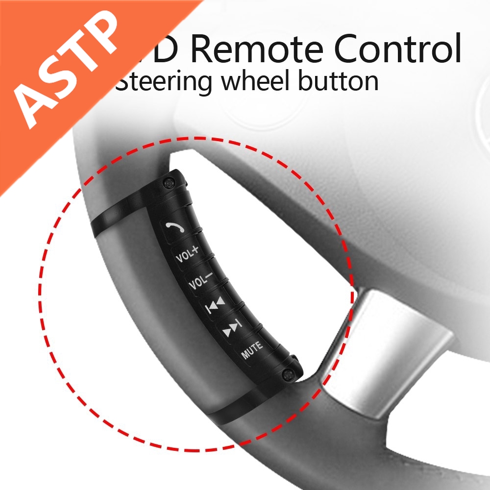 ASTP Car steering wheel remote controls 2 DIN DVD player universal wireless control