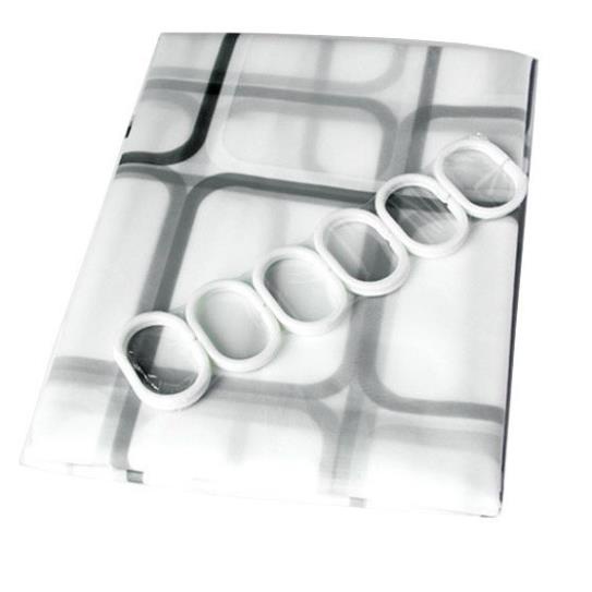 Rèm Cửa Nhà Tắm Peva Cao Cấp - Decor 9 Móc Loại 1.8 X 1.8M - Họa Tiết Đa Dạng Cá Tính - Chống Nước