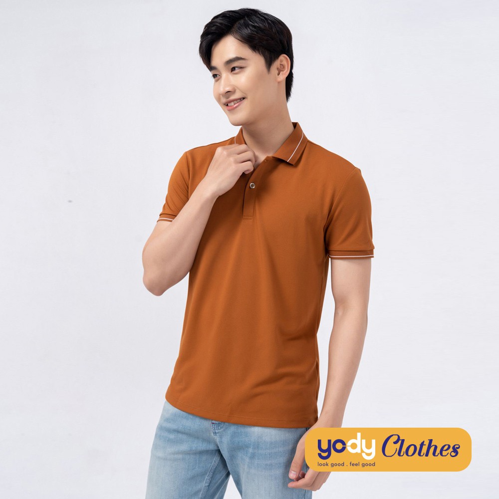 [Mã WABRYD221 giảm 10% đơn 250K] Áo thun polo nam YODY cafe ngắn tay cổ bẻ thoáng mát thấm hút mồ hôi APM3791 | BigBuy360 - bigbuy360.vn