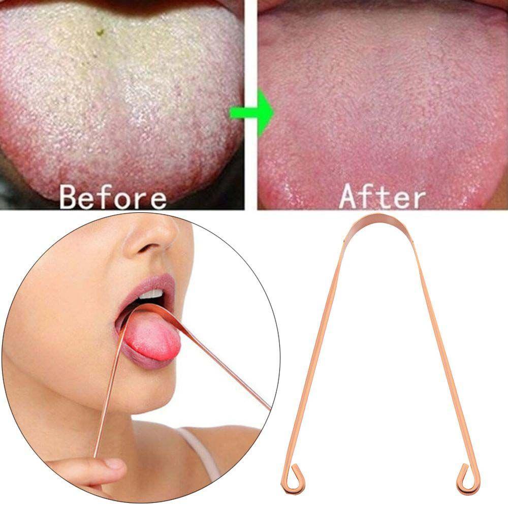 Dụng Cụ Cạo Lưỡi Bằng Đồng MALCOLM Chăm Sóc Sức Khỏe Răng Miệng Cho Nam