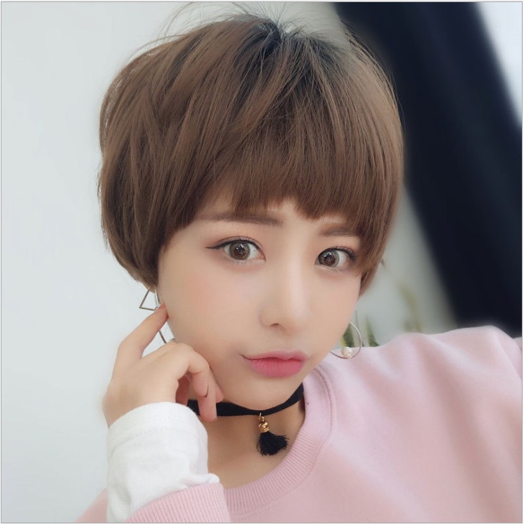 TẶNG LƯỚI Tóc giả nữ tomboy cá tính Hàn Quốc - TG63