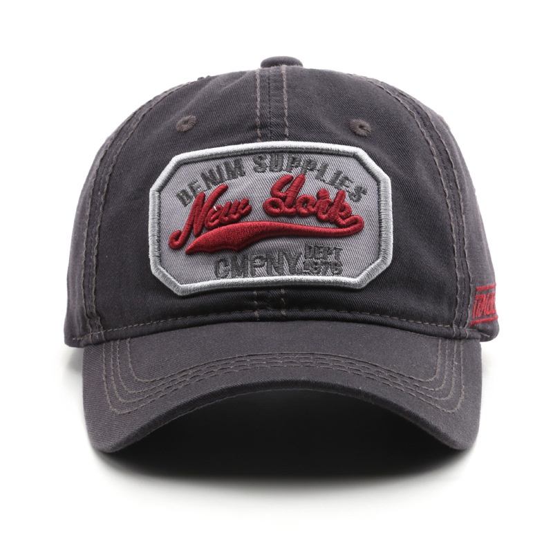 Mũ Lưỡi Trai Thêu Chữ new york Phong Cách vintage