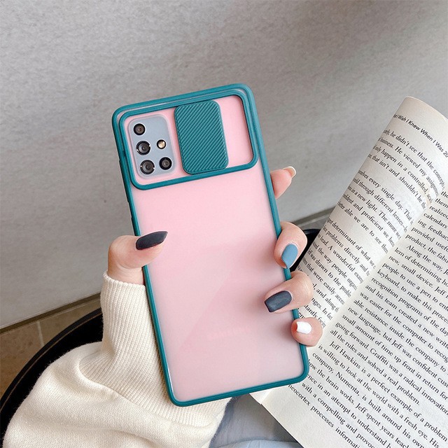 Ốp Điện Thoại Mặt Nhám Có Nắp Trượt Bảo Vệ Camera Cho Samsung Galaxy A12 A32 A42 A52 A72 | BigBuy360 - bigbuy360.vn