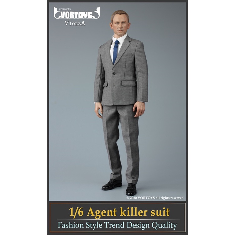 Mô hình trang phục Nam 1/6 V1023 Agent Killer Suit - Hãng Vortoys