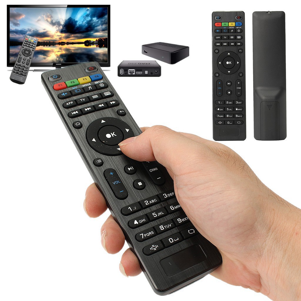 Điều khiển từ xa màu đen cho TV Mag 250 254 255 260 270