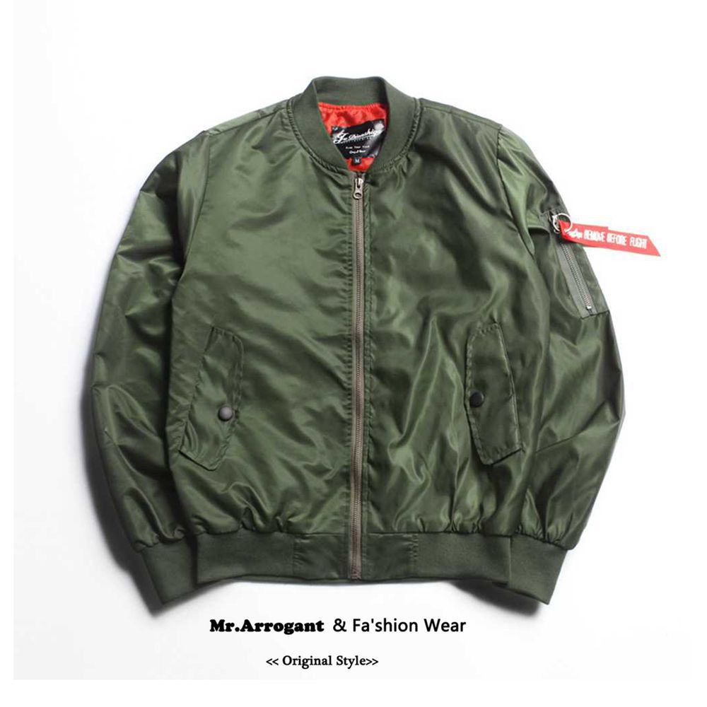 Áo Khoác Bomber Mỏng Phong Cách Đường Phố Nhật Bản Cá Tính ma1 Cho Nam