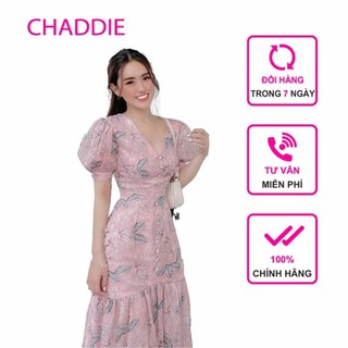 Đầm dạo phố cổ V ôm body đuôi cá xinh xắn - June Dress