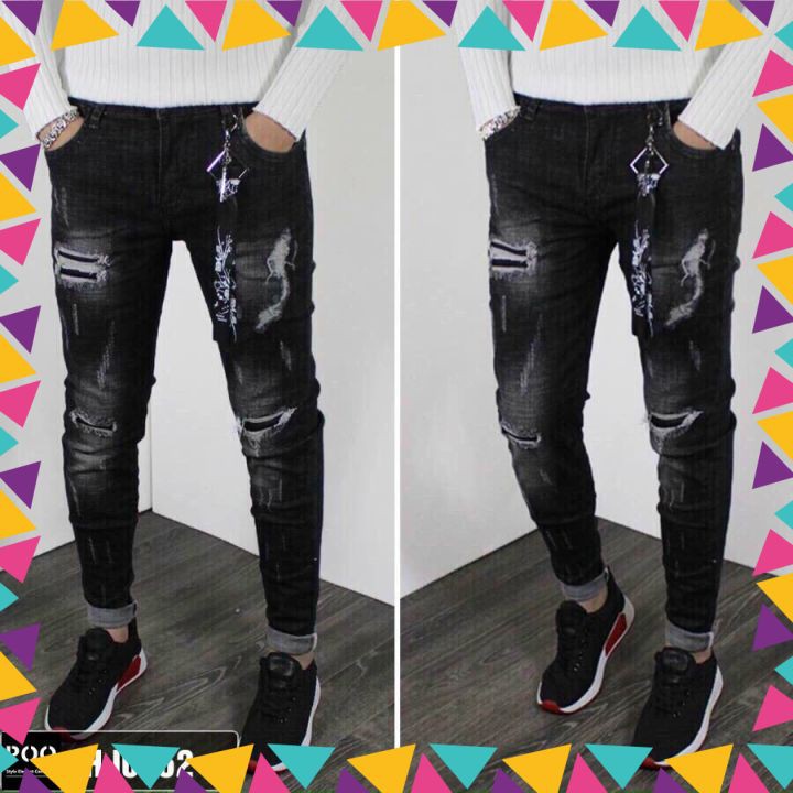 Quần Jean Nam Chất Co Giãn, Không Bai Màu, Dáng Ôm Body, Hit Hót  Thời Trang Phong Cách Tp_shop_87 ms8757