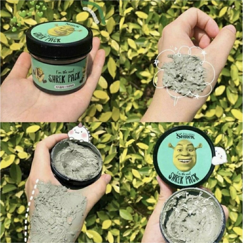 Mặt Nạ Đất Sét Bạc Hà Rau Má SHREK PACK-Chuyên Làm Sạch Mụn Cám,Mụn Đầu Đen,Bã Nhờn Chưa Có Đánh Giá