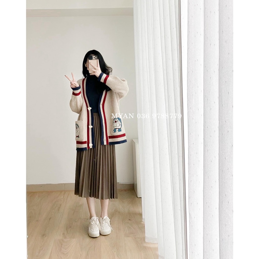 Cardigan viền màu 2 túi DRM A122121 | BigBuy360 - bigbuy360.vn