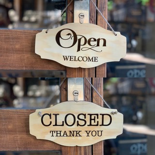 BẢNG OPEN CLOSED KHẮC LASER