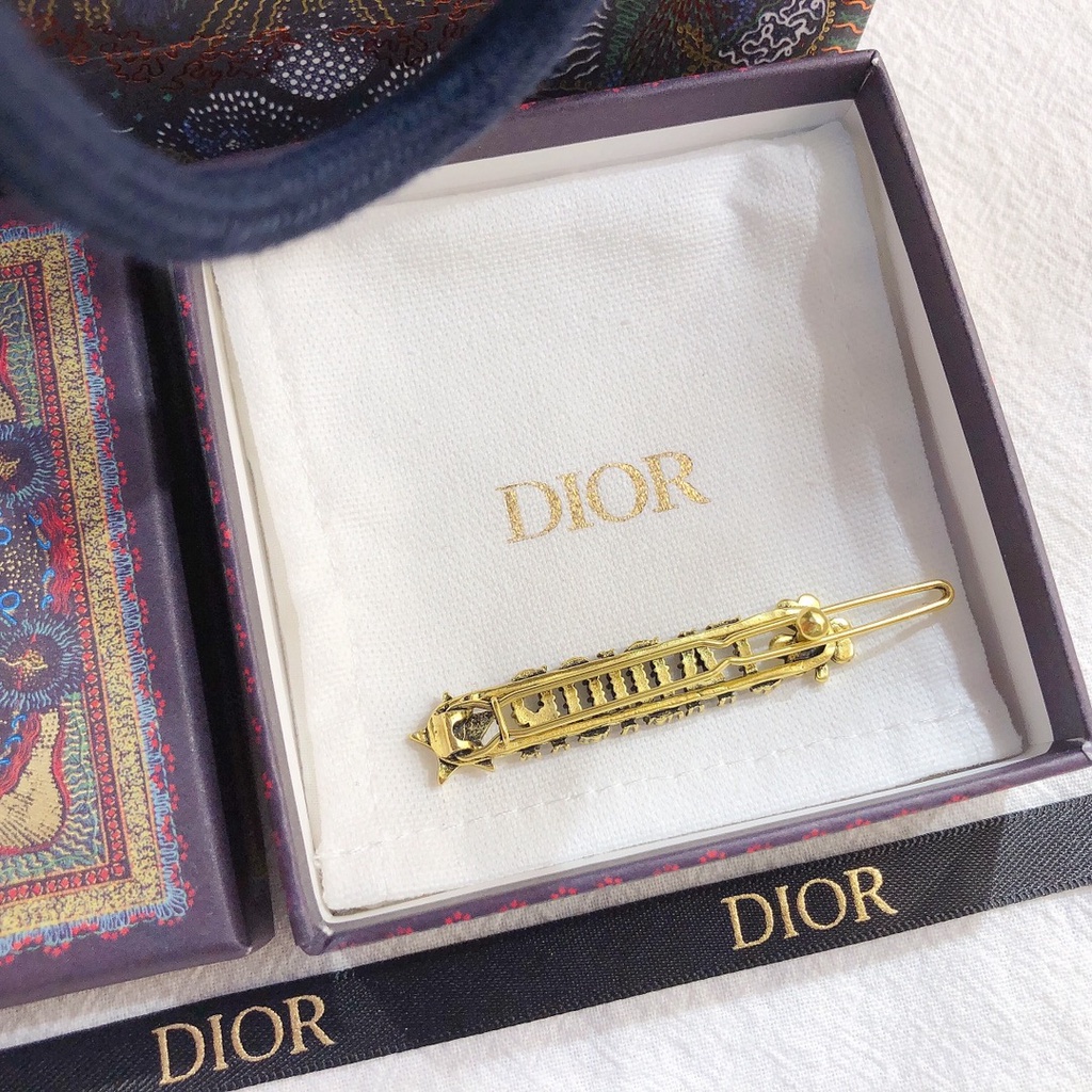 Kẹp Tóc Dior Đính Kim Cương Giả Phong Cách Retro Cho Nữ